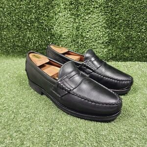 Allen Edmonds Rockland Black Leather Penny Dress Loafers Mens Size 9.5 D